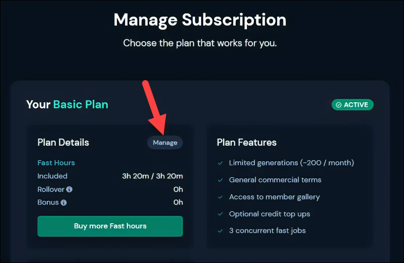 Midjourney how to cancel Subscription